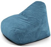 Син пуф от рипсено кадифе Snug 100 – SLOWDOWN