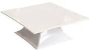 Alkan - Поликарбонатно плато квадратно на столче бяло 25x25xh7см (ZCP 627-2)