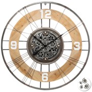 Стенен часовник atmosphera Lana, Механизъм, Ø90 см, Дърво и метал
