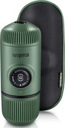 Преносима еспресо машина Wacaco Nanopresso Moss Green, 18bar, 80 мл, За мляно кафе, Без необходимост от зареждане и батерии, Калъфче, Зелен