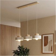 Полилей на кабел KIVI 3xE27/15W/230V бял
