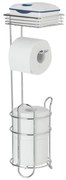 Поставка за тоалетна хартия от хромирана стомана в сребрист цвят – Wenko