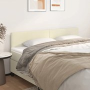 345834 vidaXL Горни табли за легло 2 бр кремави 90x5x78/88 см,изкуствена кожа