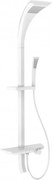 Mexen Sonic външен душ комплект с дъждовна глава и батерия, бял - 78110-20