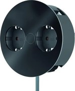 BACHMANN Модул TWIST с 2х Шуко, с кабел 2м, цвят Черен, - B931.150