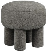 Тъмносива шенилова табуретка Canberra – House Nordic