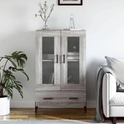 Sonata H Висок шкаф, сив сонома, 69,5x31x115 см, инженерно дърво