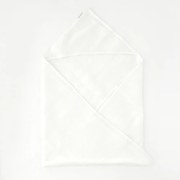 Детска бяла кърпа с качулка Linen Tales Waffle, 100 x 100 cm