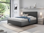 Επενδυμένο κρεβάτι Morris-Gkri Skouro-120 x 200