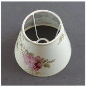 Резервен абажур за настолна лампа ROSA 13x17,5 см кремав/розов