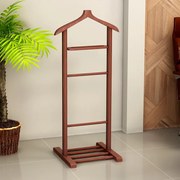 Дървена закачалка за под Beta TopMebel в орех 48x35x120cm