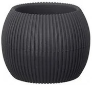 Horecano - Саксия кактус №3 - Ø14.6xh11.5cm 700ml АНТРАЦИТ (G-363-A)