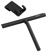 WENKO 24171100 - Стъргалка за душ MOLA 21x24,5 см неръждаема стомана/черна