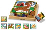 Melissa & Doug - Дървени кубчета - Домашни животни