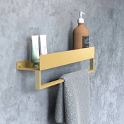 Елегантен златен рафт за баня от неръждаема стомана Dĺžka: 45 cm