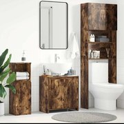 826357 vidaXL Шкаф за баня, опушен дъб, 60x33x61 см, инженерно дърво