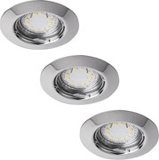 Rabalux 1047 - Комплект от 3 вградени LED осветителни тела LITE 3xGU10-LED/3W/230V
