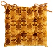 Възглавница за стол atmosphera Luna, 38x38 cm - Охра