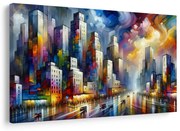 Картина на платно – Цветен град