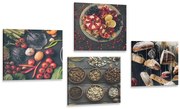 Комплект картини – Специалитети на тъмен фон