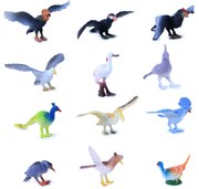 Rappa - Комплект фигурки Птици - 12 броя, 4-8 см.