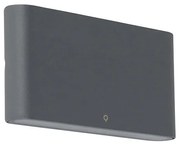 Външна стенна лампа тъмно сива 17,5 см с LED IP65 - Batt