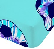 Тюркоазен еластичен единичен детски чаршаф 90x190 cm Tie Dye Football – Catherine Lansfield