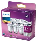 К-кт 3бр. LED крушки Philips GU10/3,5W/230V 2700K