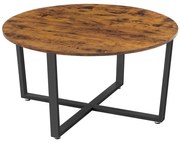 Холна маса ELDUR кафява/черна