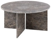 Сива мраморна кръгла масичка за кафе ø 90 cm Vega – Actona