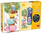 Goula - Прогресивен пъзел животни, Ден и нощ, 27 XXL части