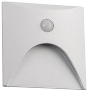 Kanlux 39141 - LED осветително тяло за стъпала със сензор EXIN 2,5W/230V 4000K IP65 бяло, квадратно