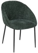 Трапезен стол atmosphera Seliso, Шенил - Зелен