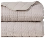 Бежово капитонирано покривало за легло 240x260 cm – Ixia