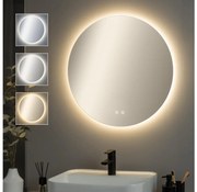 Brilagi - LED димируемо огледало с подгряване и подсветка DEMI PRO LED/20W/230V Ø 60 см IP44