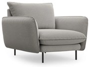 Кресло от светлосиво кадифе Vienna - Cosmopolitan Design