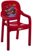 Детски стол с подлакътник червено