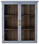 Синя висяща витрина от масивна ела 81x91 cm Hazem – Bloomingville