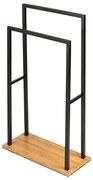 WENKO 24752100 - Стойка за кърпи BAMBUSA 46x80 cm черна/кафява