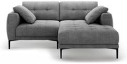 Сив ъглов диван (десен ъгъл) Bemy – Micadoni