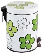 G-Кош с педал 12л. FLOWER ЗЕЛЕНО (11054А-G)