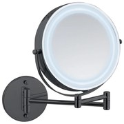 Козметично увеличително огледало със светлина (увеличение 5x) ø 25,5 cm Lumi – Wenko