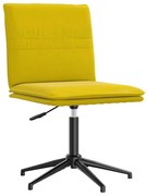 4101274 vidaXL Трапезен стол, жълт, кадифе