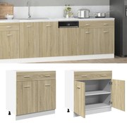849615 vidaXL Шкаф с чекмеджета "Lyon", дъб Сонома, 80x46x81,5 см, инженерно дърво
