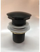 Клик сифон за мивка IC A43BM, месинг, черен мат, 6.5x9см