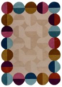 Бежов ръчно изработен вълнен килим 200x290 cm Mia Textured Scallop – Flair Rugs