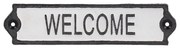 Знак от излято желязо 21x5 cm Welcome – Esschert Design