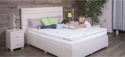 Топ матрак Тед, Aloe Memo Flex, 90x190x5, Среден към мек, Eластична пяна, Мемори пяна