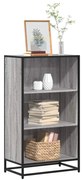 849117 vidaXL Библиотека, сив сонома, 60x35x107,5 см, инженерно дърво