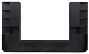 Черен TV комплект от масивен бор 356x210 cm Finca – WOOOD